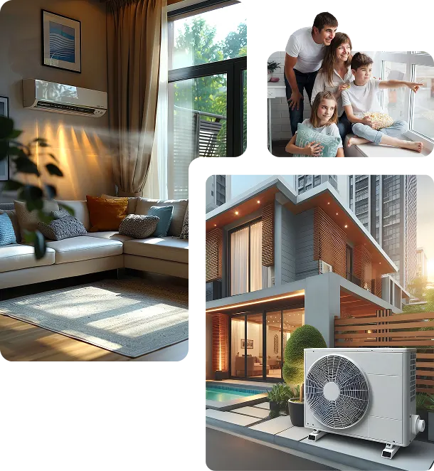 Modern Heat Pump Installation